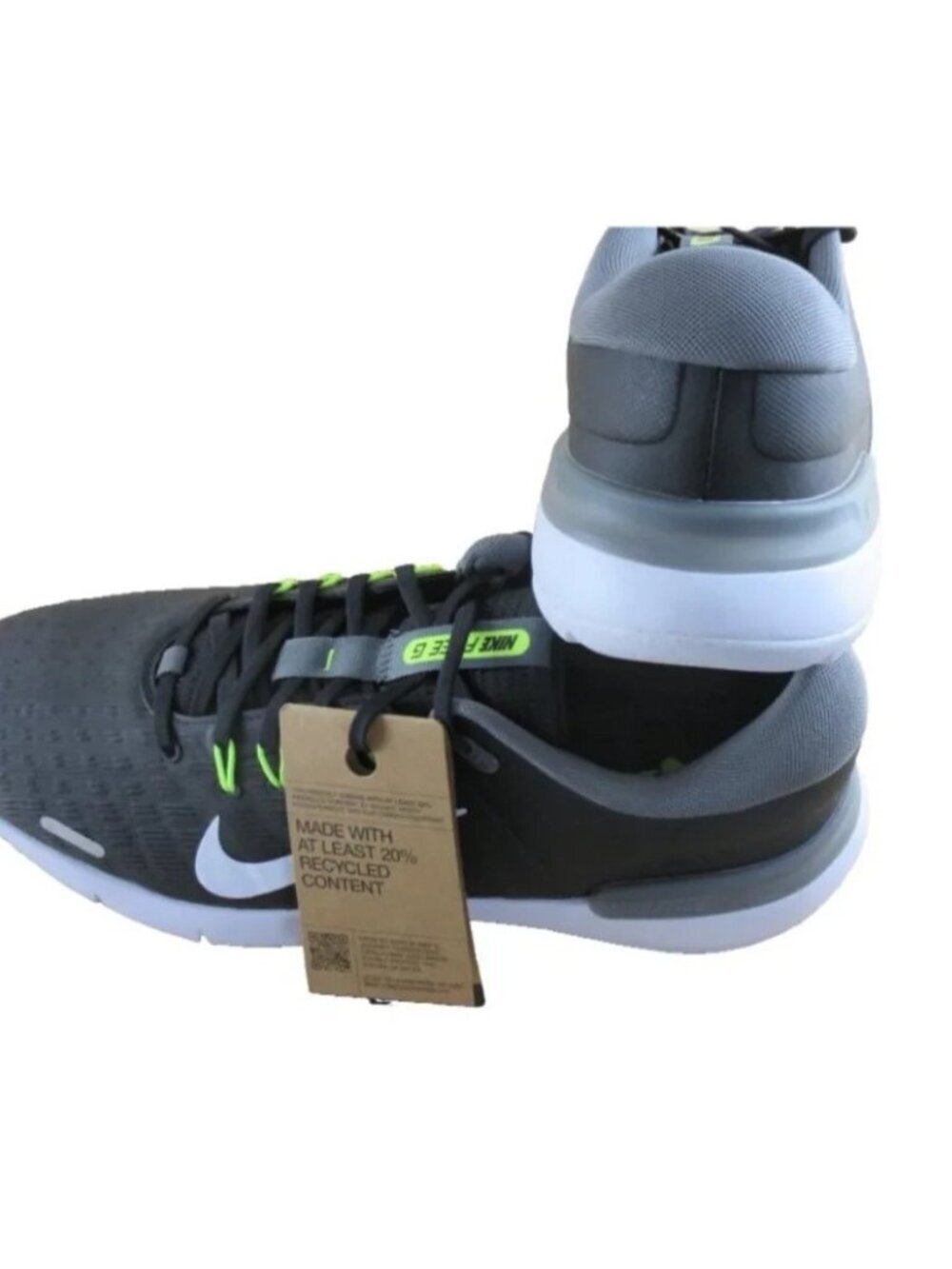 Men's Nike Free Golf NN Shoes Black White Swoosh Iron Grey Volt Size 11 NEW - Picture 5 of 7